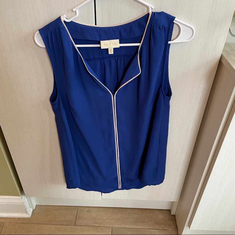 ModCloth Blue Blouse - Picture 2 of 3